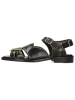 MELVIN & HAMILTON Leder-Sandalen "Everly 1" in Schwarz/ Limette