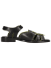 MELVIN & HAMILTON Leder-Sandalen "Everly 1" in Schwarz/ Limette