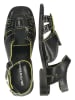 MELVIN & HAMILTON Leder-Sandalen "Everly 1" in Schwarz/ Limette