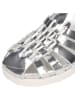 MELVIN & HAMILTON Leren enkelsandalen "Siri 1" zilverkleurig