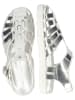MELVIN & HAMILTON Leren enkelsandalen "Siri 1" zilverkleurig