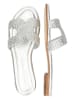 MELVIN & HAMILTON Leren slippers "Hanna 83" zilverkleurig