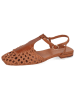 MELVIN & HAMILTON Leren enkelsandalen "Sandrine 6" lichtbruin