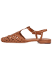 MELVIN & HAMILTON Leren enkelsandalen "Sandrine 6" lichtbruin