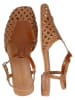 MELVIN & HAMILTON Leren enkelsandalen "Sandrine 6" lichtbruin