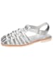 MELVIN & HAMILTON Leren enkelsandalen "Keyla 2" zilverkleurig