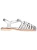 MELVIN & HAMILTON Leren enkelsandalen "Keyla 2" zilverkleurig