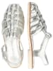 MELVIN & HAMILTON Leren enkelsandalen "Keyla 2" zilverkleurig