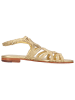 MELVIN & HAMILTON Leren sandalen "Elodie 80" goudkleurig