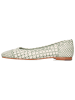 MELVIN & HAMILTON Leren ballerina's "Elyssa 1" wit/saliegroen