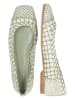 MELVIN & HAMILTON Leren ballerina's "Elyssa 1" wit/saliegroen