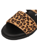 MELVIN & HAMILTON Leren slippers "Siri 5" lichtbruin/zwart