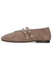 MELVIN & HAMILTON Leren ballerina's lichtbruin