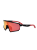 adidas Herren-Sonnenbrille in Schwarz/ Rot-Gelb