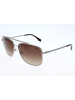 Lacoste Okulary przeciwsłoneczne unisex w kolorze srebrno-brązowym