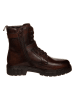 s.Oliver Leder-Boots in Dunkelbraun