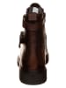 s.Oliver Leder-Boots in Dunkelbraun