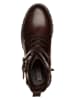 s.Oliver Leder-Boots in Dunkelbraun