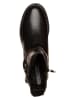 s.Oliver Leder-Boots in Schwarz