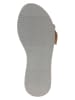 s.Oliver Leder-Pantoletten in Beige