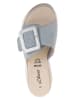 s.Oliver Leren slippers lichtblauw