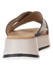 s.Oliver Leren slippers donkerblauw