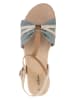 s.Oliver Sandalen in Hellblau/ Beige