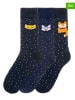 Funky Steps 3-delige set: sokken donkerblauw