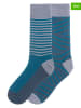 Funky Steps 2-delige set: sokken blauw