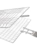 Homla Grillmand "Easy Grill" zilverkleurig/lichtbruin - (L)50 x (B)23 cm