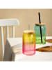 Homla Drinkglas "Fessura" lichtroze/geel - 500 ml
