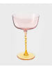 Homla Cocktailglas "Carosello" in Rosa/ Gelb - 260 ml