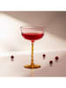 Homla Cocktailglas "Carosello" in Rosa/ Gelb - 260 ml