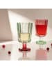 Homla Drinkglas "Cassiar" groen/rood - 220 ml