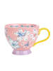 Homla Tasse ''Salvia'' in Rosa/ Gelb - 400 ml