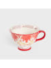 Homla Tasse ''Shilla'' in Rot/ Weiß - 400 ml