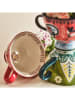 Homla Tasse ''Shilla'' in Rot/ Weiß - 400 ml