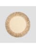 Homla Tischset "Tanita" in Creme/ Beige - Ø 38 cm