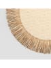 Homla Tischset "Tanita" in Creme/ Beige - Ø 38 cm