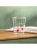 Homla Trinkglas "Cepillo" in Rot/ Grün - 400 ml