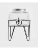 Homla Drankdispenser "Calore" transparant/zilverkleurig - 3,5 l