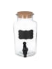 Homla 3-delige set: drankdispensers "Allos" transparant/bruin - 2x 2 l