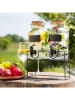 Homla 3-delige set: drankdispensers "Allos" transparant/bruin - 2x 2 l