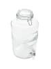 Homla Drankdispenser "Freya" transparant/zwart - 8 l