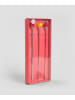 Homla 3-delige set: cocktailroerstaafjes "Orkel Summer" rood/geel - (L)22,5 cm