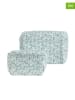 Homla 2-delige set: toilettassen "Estien" turquoise
