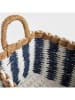 Homla 2-delige set: opbergmanden "Senar" blauw/wit