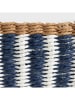 Homla 2-delige set: opbergmanden "Senar" blauw/wit