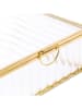 Homla Schmuckkästchen "Grazia" in Transparent/ Gold - (B)13 x (H)5 x (T)11 cm