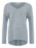 Zwillingsherz Pullover "Positive Mind" in Grau